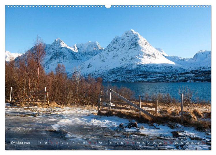 Produktbild: Lyngener Alpen Nord-Norwegen (Wandkalender 2026 DIN A2 quer), CALVENDO Monatskalender
