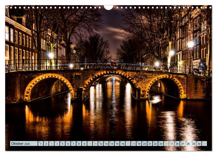 Produktbild: Amsterdam - Venedig des Nordens (Wandkalender 2026 DIN A3 quer), CALVENDO Monatskalender