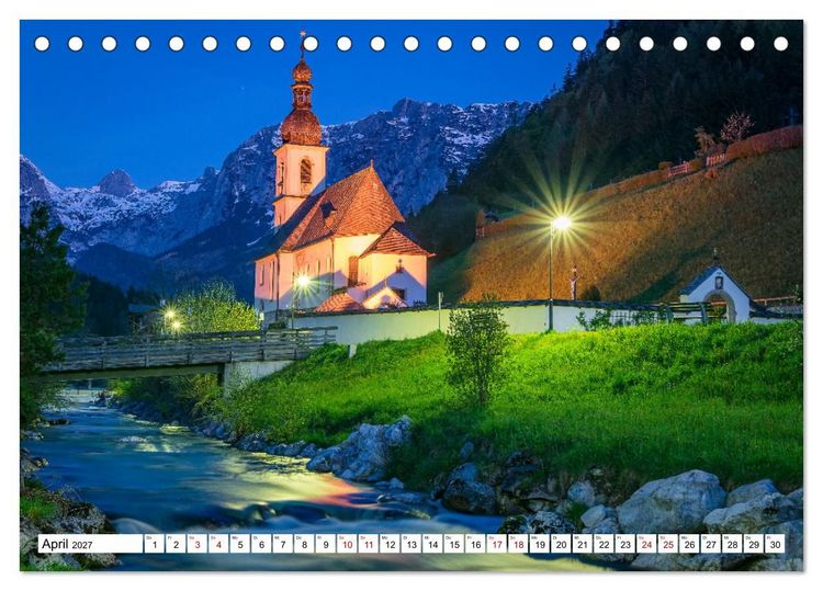 Produktbild: Berchtesgadener Alpen - Landschaften zum Tr&auml;umen (Tischkalender 2027 DIN A5 quer), CALVENDO Monatskalender