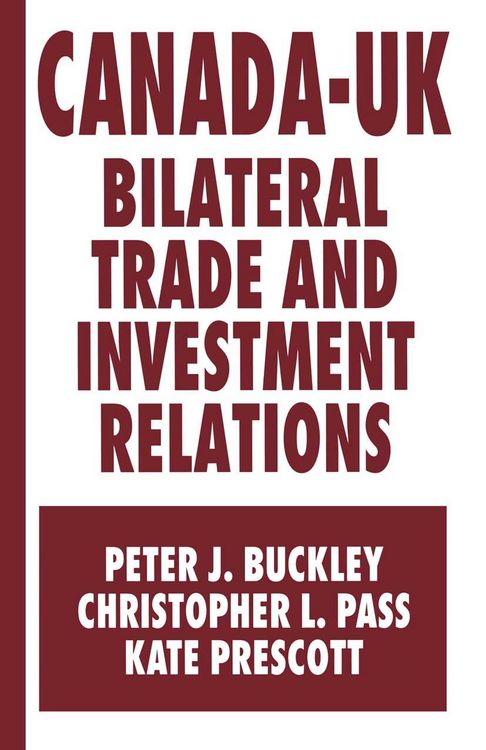 Produktbild: Canada-UK Bilateral Trade and Investment Relations