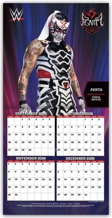 Produktbild: WWE Superstars &ndash; Wrestling Superstars 2027 &ndash; Wandkalender