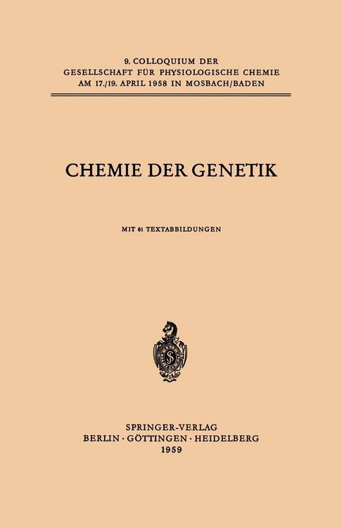 Produktbild: Chemie der Genetik