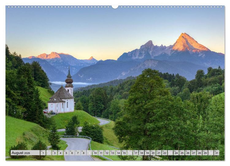 Produktbild: Wundersch&ouml;nes Bayern (Wandkalender 2026 DIN A2 quer), CALVENDO Monatskalender