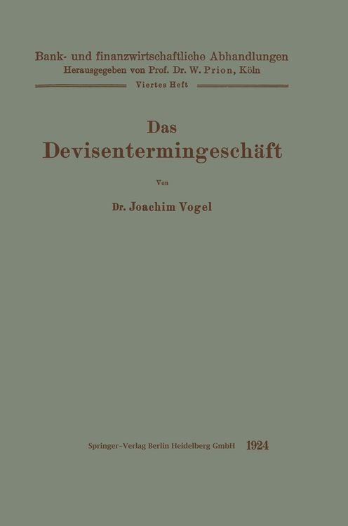 Produktbild: Das Devisentermingesch&auml;ft