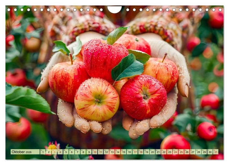 Produktbild: Erntegl&uuml;ck - Eine handvoll s&uuml;&szlig;er Fr&uuml;chte zum Anbei&szlig;en (Wandkalender 2026 DIN A4 quer), CALVENDO Monatskalender