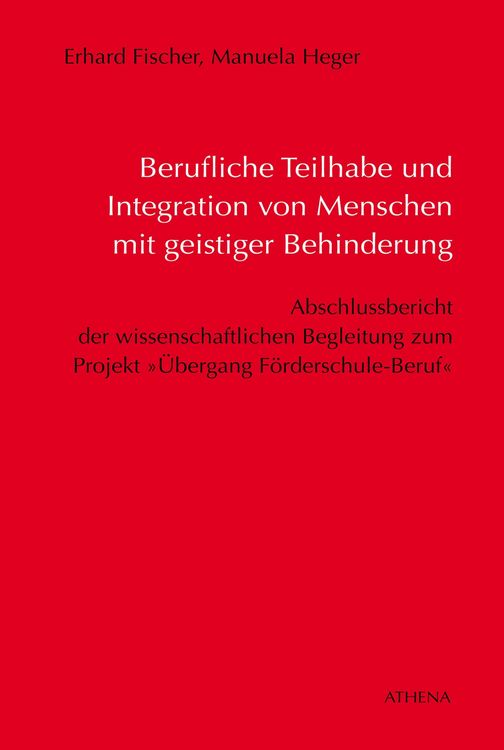 Produktbild: Berufliche Teilhabe und Integration von Menschen mit geistiger Behinderung