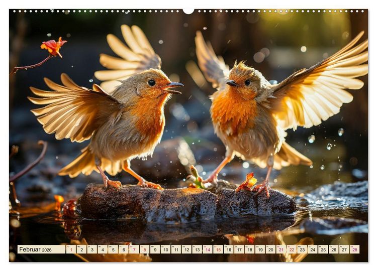Produktbild: V&ouml;gel Alltag (Wandkalender 2026 DIN A2 quer), CALVENDO Monatskalender