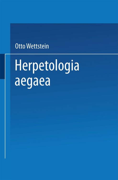 Produktbild: Herpetologia aegaea