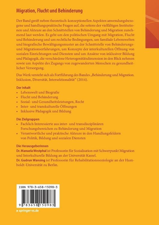 Produktbild: Migration, Flucht und Behinderung