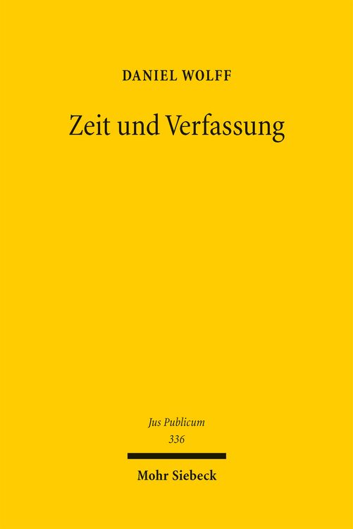 Produktbild: Zeit und Verfassung