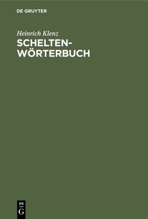 Produktbild: Schelten-W&ouml;rterbuch