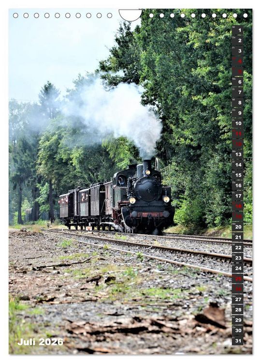 Produktbild: EISENBAHN - NOSTALGIE - 2026 (Wandkalender 2026 DIN A4 hoch), CALVENDO Monatskalender