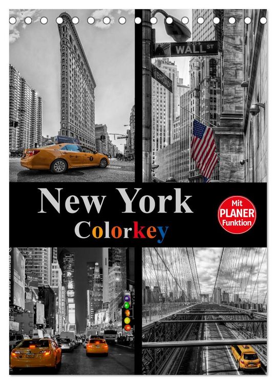 Produktbild: New York Colorkey (Tischkalender 2026 DIN A5 hoch), CALVENDO Monatskalender