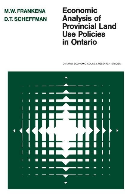 Produktbild: Economic Analysis of Provincial Land Use Policies in Ontario