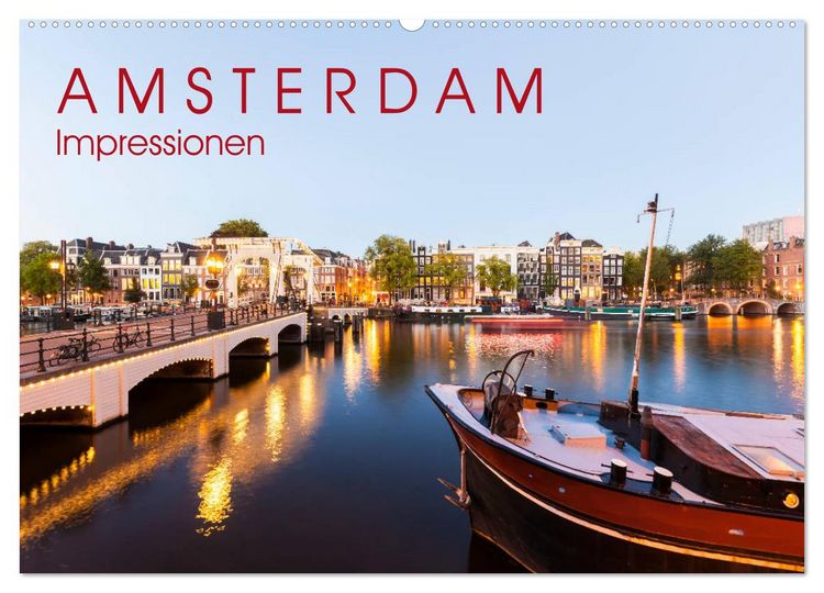 Produktbild: AMSTERDAM Impressionen (Wandkalender 2026 DIN A2 quer), CALVENDO Monatskalender