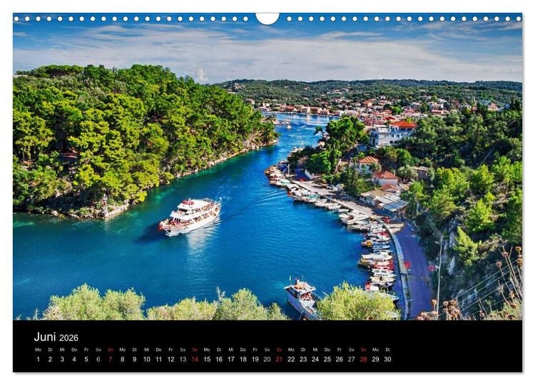 Produktbild: Von Korfu bis Antipaxos (Wandkalender 2026 DIN A3 quer), CALVENDO Monatskalender