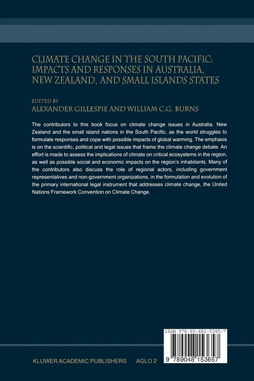 Produktbild: Climate Change in the South Pacific: Impacts and Responses in Australia, New Zealand, and Small Island States