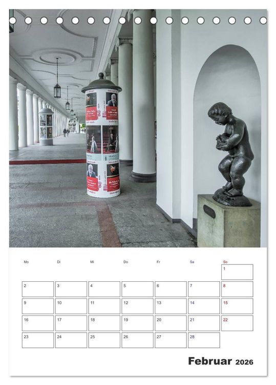 Produktbild: Wiesbaden Terminplaner (Tischkalender 2026 DIN A5 hoch), CALVENDO Monatskalender