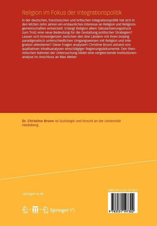 Produktbild: Religion im Fokus der Integrationspolitik