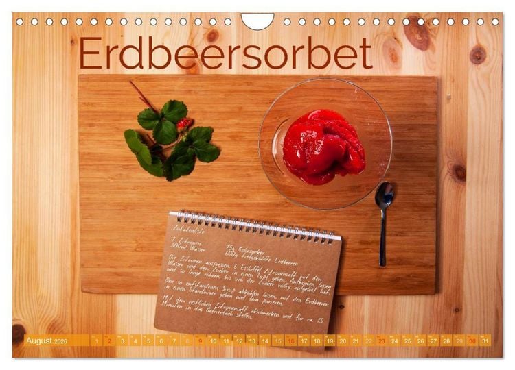 Produktbild: Einfache vegane Rezepte (Wandkalender 2026 DIN A4 quer), CALVENDO Monatskalender
