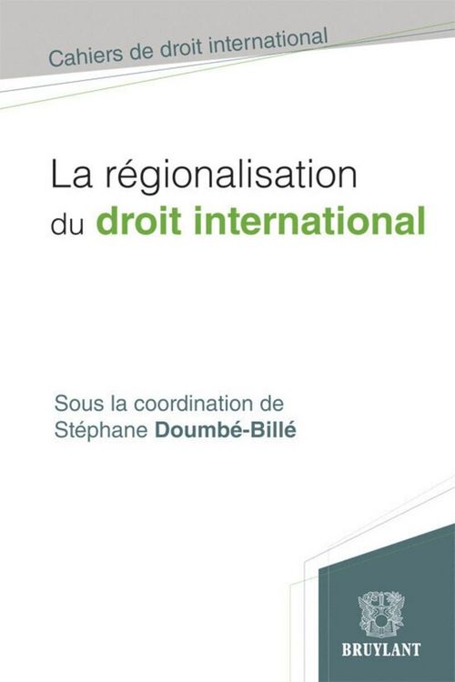 Produktbild: La Regionalisation du Droit International