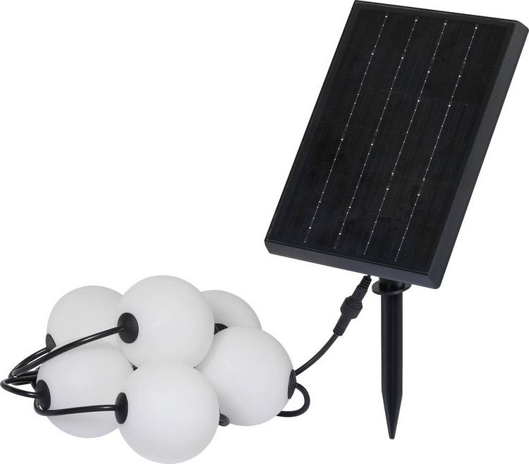 Produktbild: Sygonix SY-6662320 Solar-Lichterkette 2.4W Wei&szlig;, Schwarz