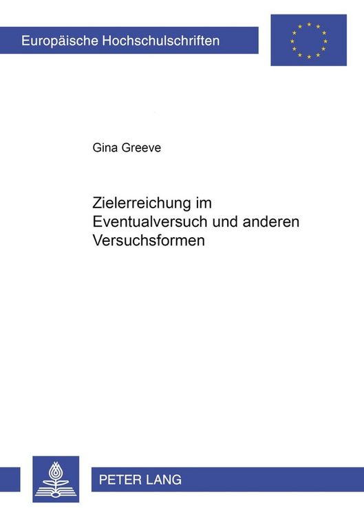 Produktbild: Zielerreichung im Eventualversuch und in anderen Versuchsformen