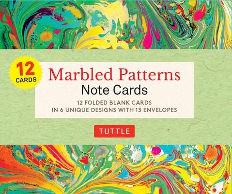 Produktbild: Marbled Patterns Note Cards - 12 Cards
