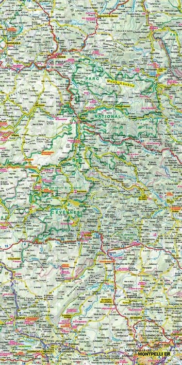 Produktbild: MoTourMaps Languedoc-Roussillon Auto- und Motorradkarte 1:330.000