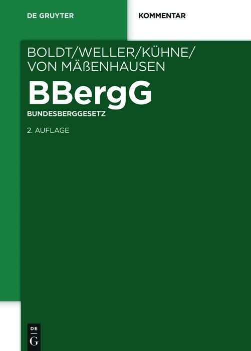 Produktbild: BBergG Bundesberggesetz