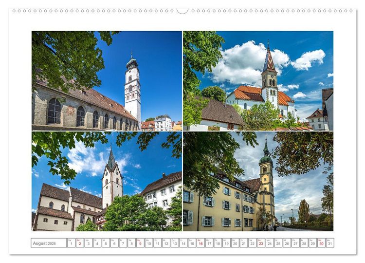 Produktbild: Gottesh&auml;user am Bodensee (hochwertiger Premium Wandkalender 2026 DIN A2 quer), Kunstdruck in Hochglanz