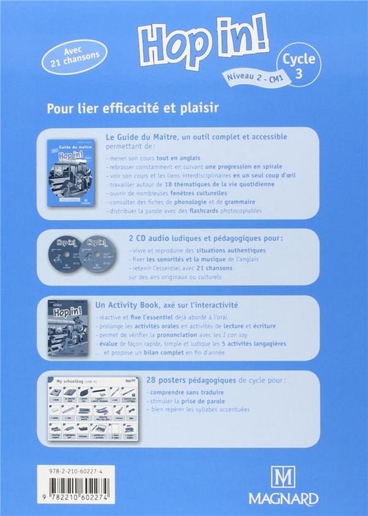 Produktbild: Hop In ! ; Anglais ; Cm1 ; Guide du Maitre (Edition 2012)