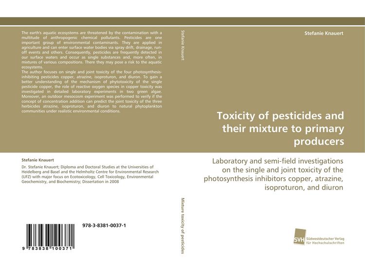 Produktbild: Toxicity of pesticides and their mixture to primary producers