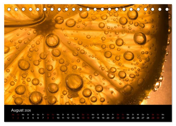 Produktbild: Erfrischend fruchtig (Tischkalender 2026 DIN A5 quer), CALVENDO Monatskalender
