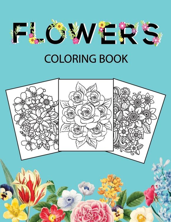 Produktbild: Flowers Coloring Book