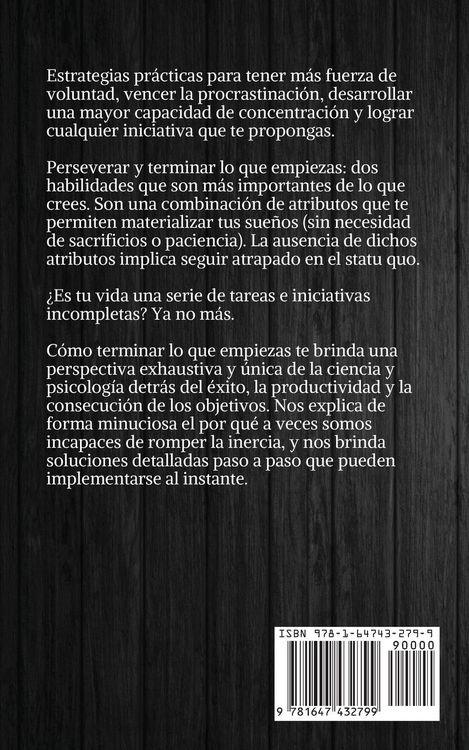 Produktbild: C&oacute;mo terminar lo que empiezas