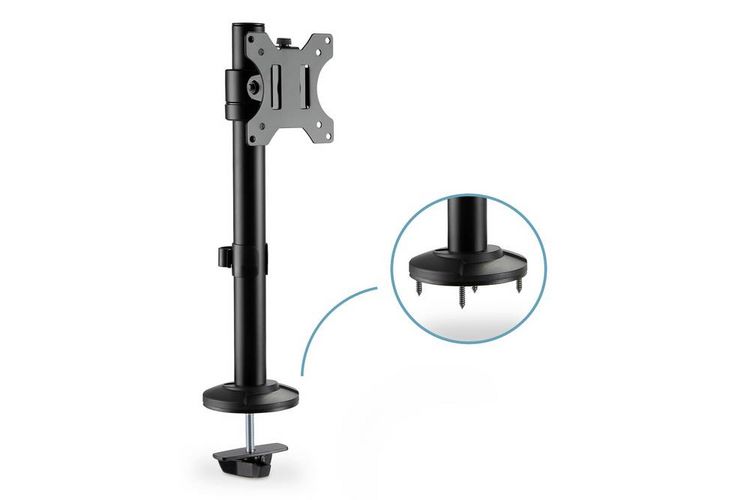 Produktbild: Digitus DA-90397 Monitor-Tischhalterung 1 Display(s) 33,0cm (13\") - 81,3cm (32\") Schwarz, Schwarz (matt) Neigbar, Rotierbar