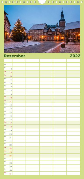 Produktbild: Familienplaner Sachsen-Anhalt - Meine vielf&auml;ltige Heimat (Wandkalender 2022 , 21 cm x 45 cm, hoch)