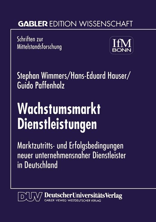 Produktbild: Wachstumsmarkt Dienstleistungen