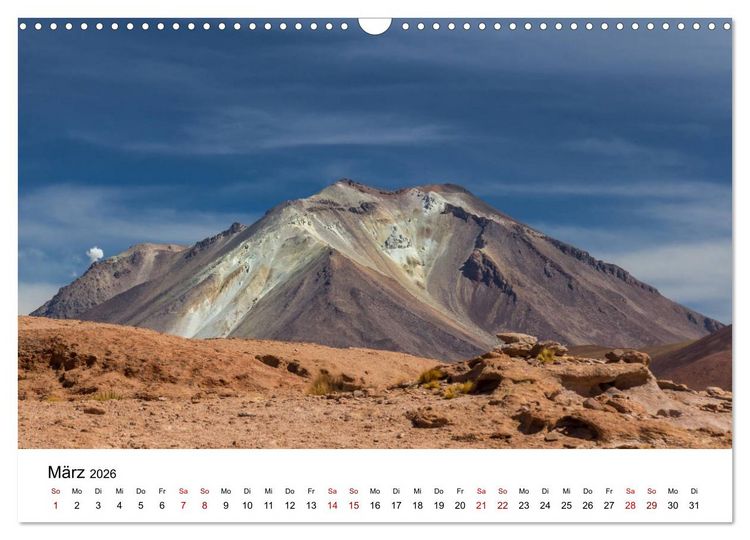 Produktbild: Bolivien - Einzigartige Landschaft (Wandkalender 2026 DIN A3 quer), CALVENDO Monatskalender