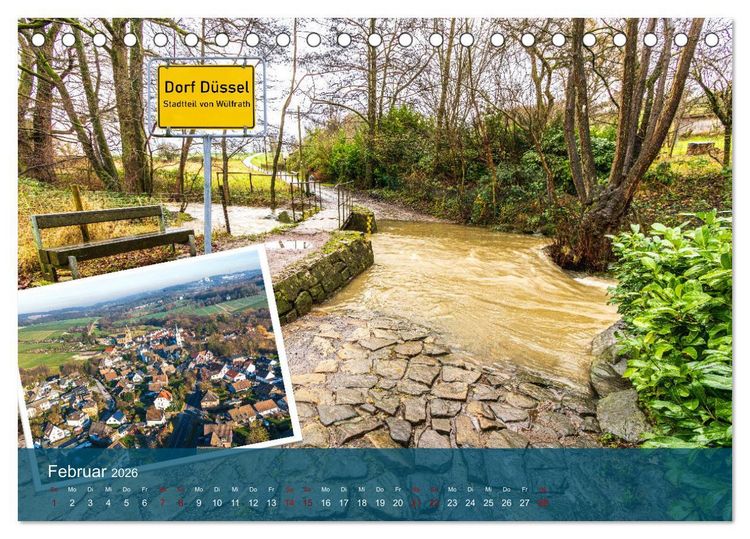 Produktbild: Die D&uuml;ssel von den Quellen bis zu den M&uuml;ndungen (Tischkalender 2026 DIN A5 quer), CALVENDO Monatskalender