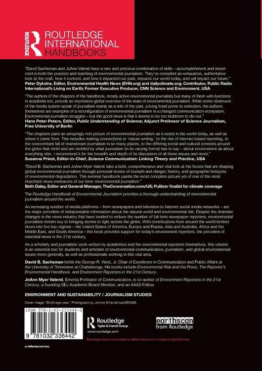 Produktbild: Routledge Handbook of Environmental Journalism