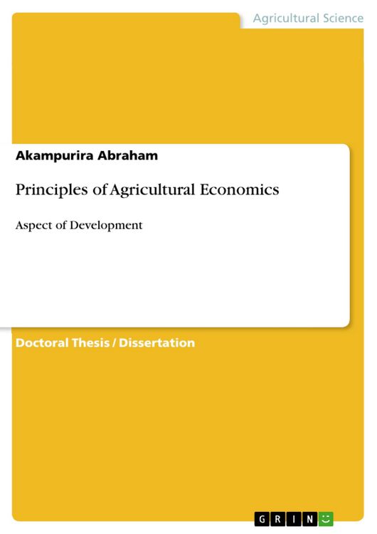 Produktbild: Principles of Agricultural Economics