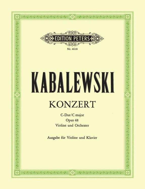 Produktbild: Violin Concerto in C Op. 48