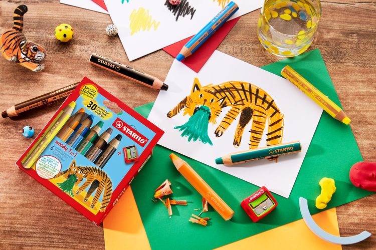 Produktbild: STABILO Aquarellbuntstift woody 3 in 1