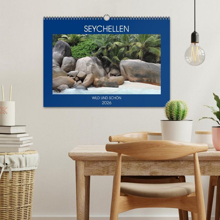 Produktbild: Seychellen - Wild und Sch&ouml;n (Wandkalender 2026 DIN A3 quer), CALVENDO Monatskalender
