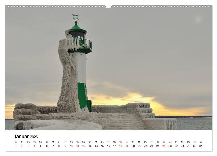 Produktbild: Insel R&uuml;gen Impressionen (Wandkalender 2026 DIN A2 quer), CALVENDO Monatskalender