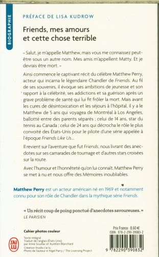 Produktbild: Friends, mes amours et cette chose terrible