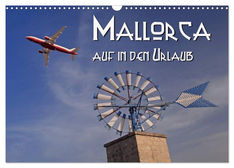 Produktbild: Mallorca - auf in den Urlaub (Wandkalender 2026 DIN A3 quer), CALVENDO Monatskalender
