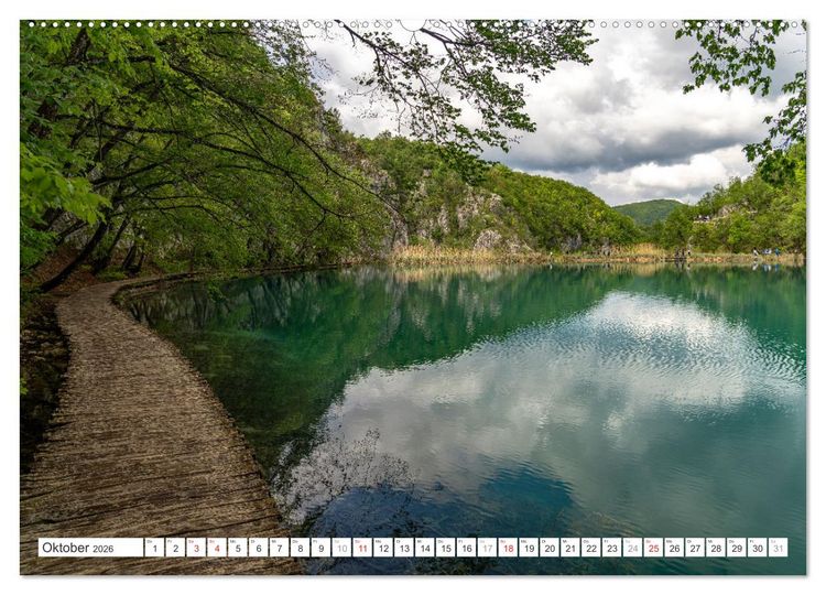 Produktbild: Welterbe in Kroatien - Plitvicer Seen (Wandkalender 2026 DIN A2 quer), CALVENDO Monatskalender